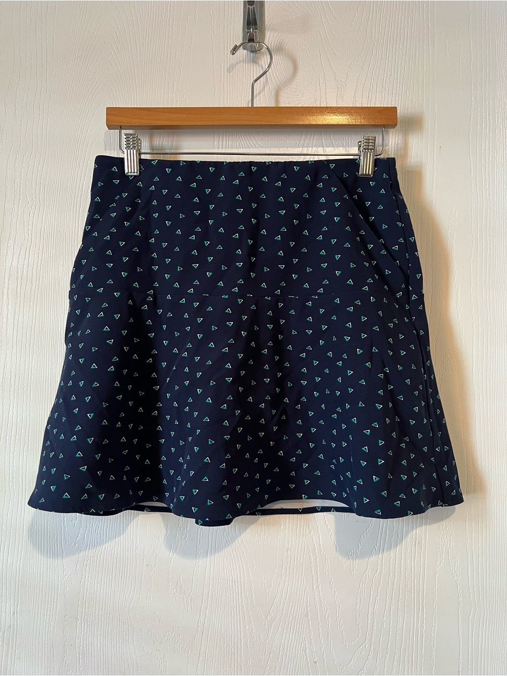 Ralph Lauren Polo Golf Navy Blue Triangle Print Skort Skirt Women’s Size small